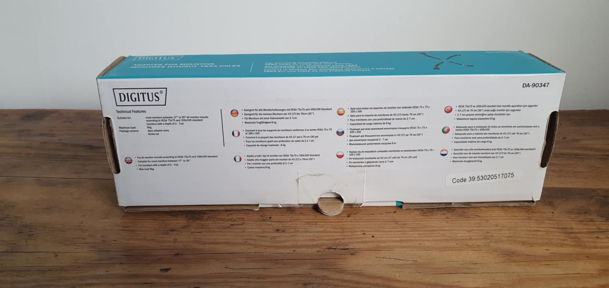 Digitus Adapter do ekranów bez otworów w standardzie VESA (DA-90347)