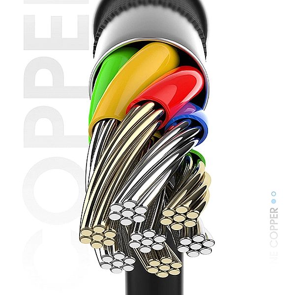 Dudao kabel przewód USB - USB Typ C Super Fast Charge 1 m czarny (L5G-