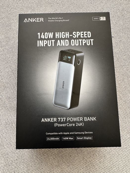 Павер банк Power Bank Anker 737 Power Bank 24000mAh 140W