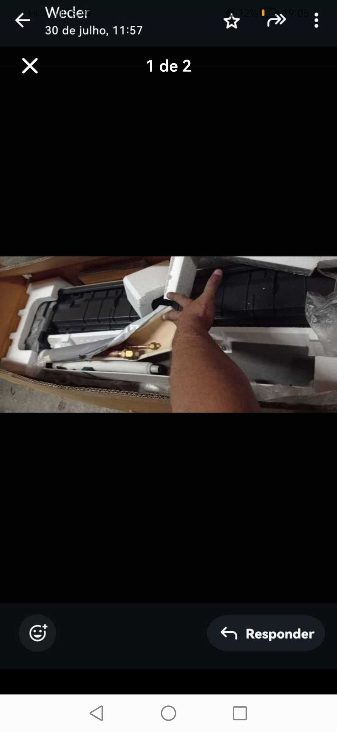Vendo maquina de ar condicionado