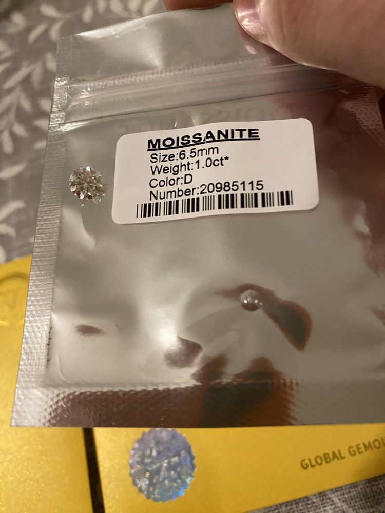 Moissanite qualidade VVS1 excelente