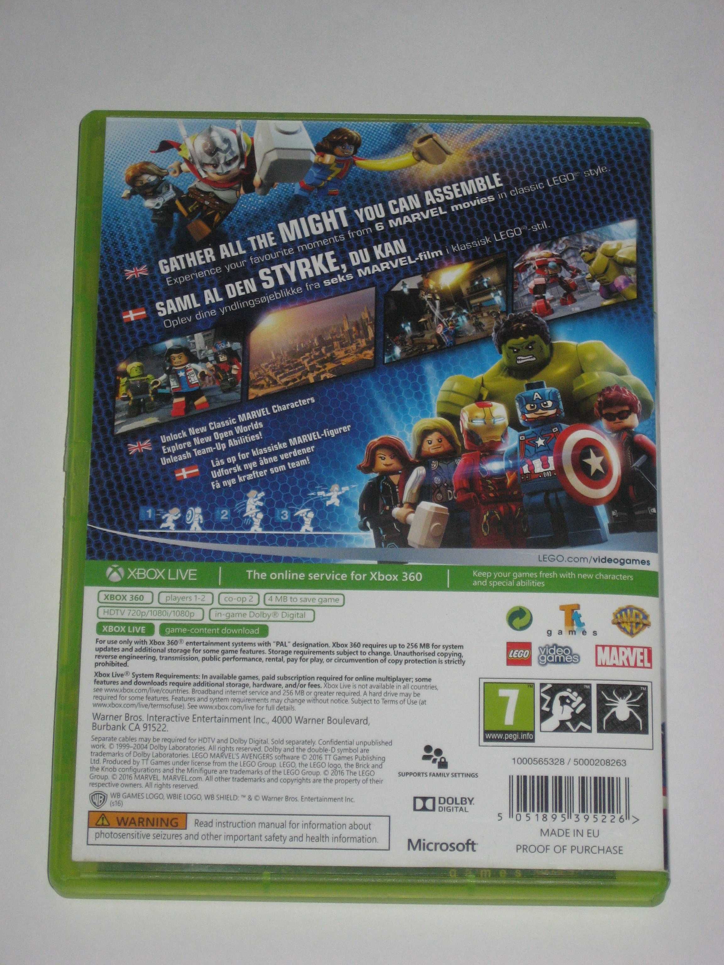 Lego Avengers Xbox360 bdb! PL