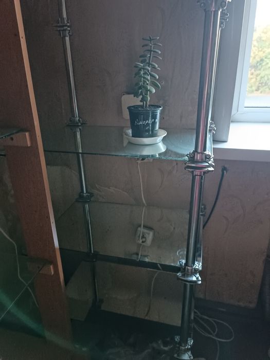 Полка стилаж хром