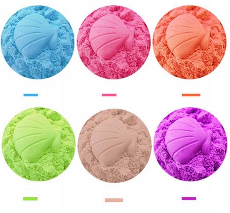 PIASEK KINETYCZNY MAGICZNY kinetic sand piaskolina 1kg zielony miękki