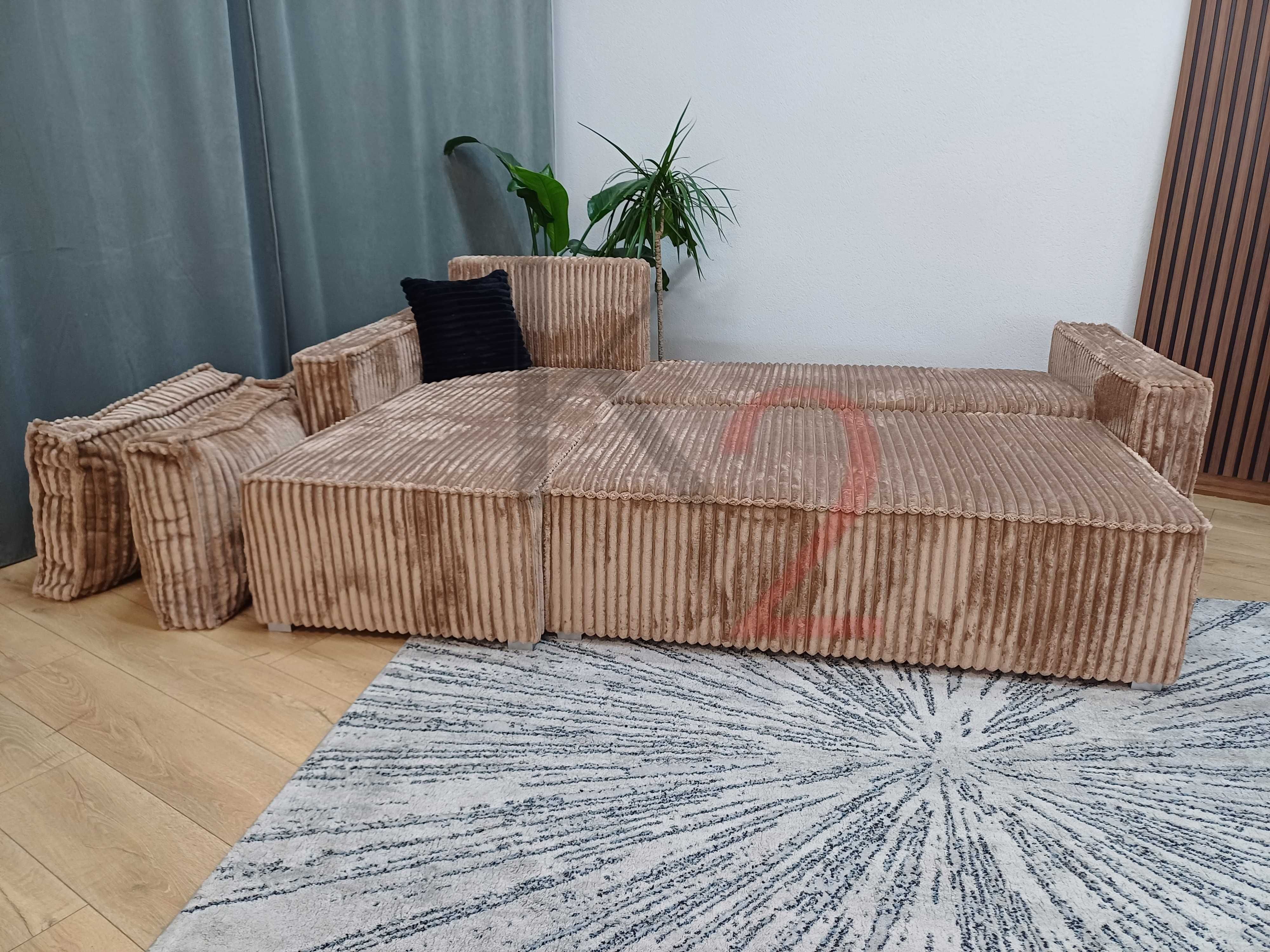 ORLEAN, narożnik sztruks 230x140 cm, sofa, szybka dostawa +gratis