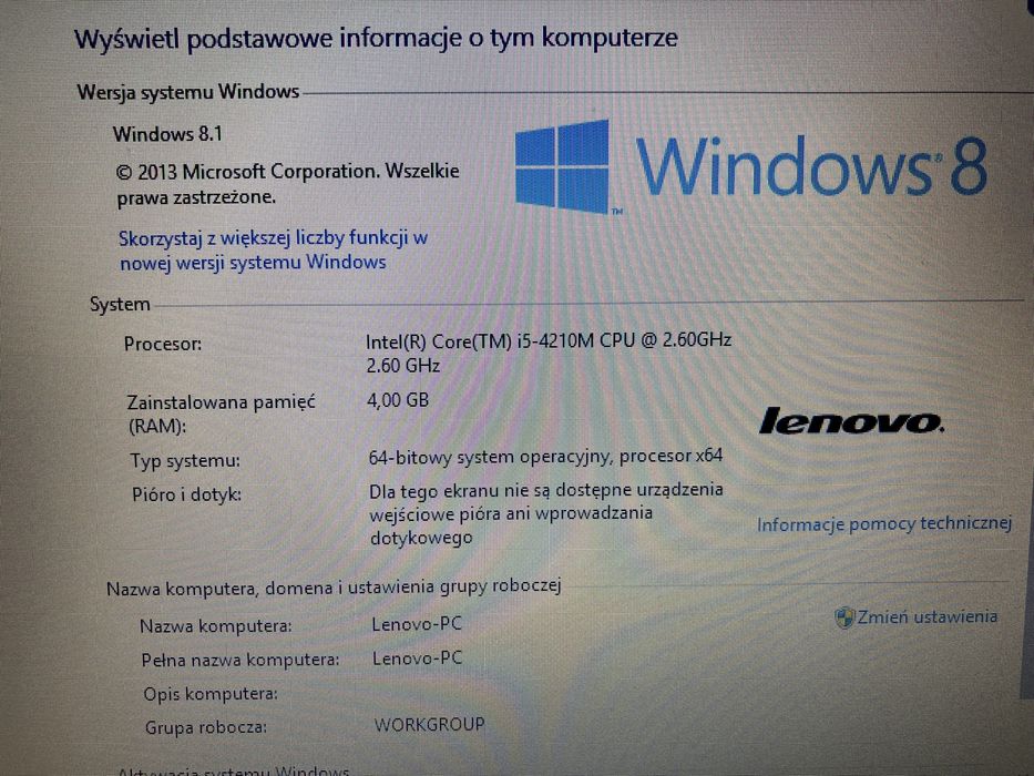 Laptop Lenovo G510