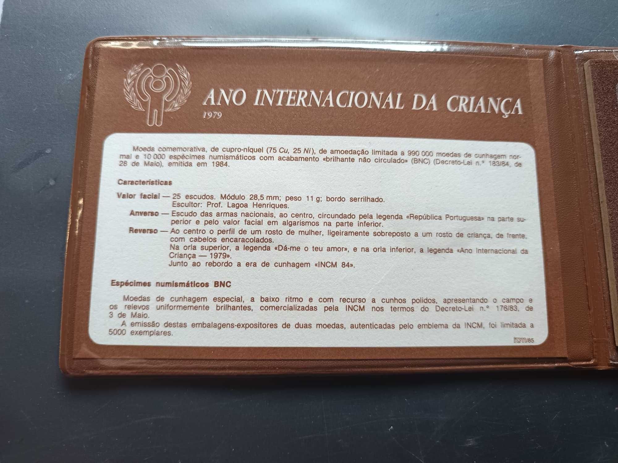 1979 – BNC (2 moedas) – Ano Internacional da Criança