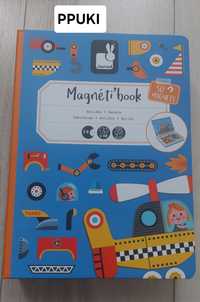 Magnetic book Jonot układanka Magnetyczna Pojazdy
