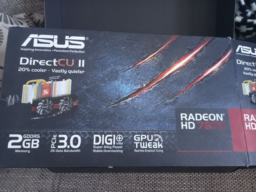 Karta graficzna grafika GPU Asus radeon HD 7870 2GB