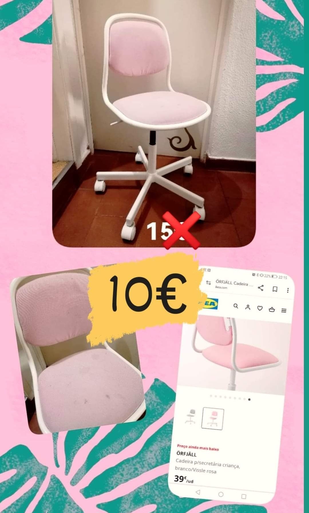 Cadeira criança Ikea
