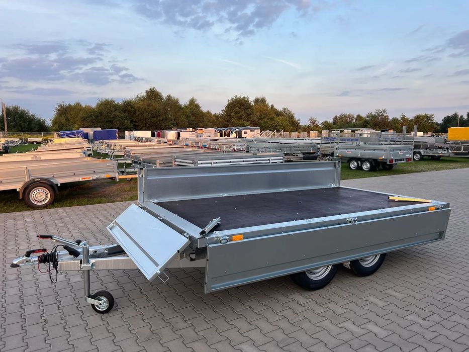 Neptun GN 236 , N16-320 2 kps  skrzynia, platforma 320x168 cm, hamowana, DMC 1600kg, 2 osie