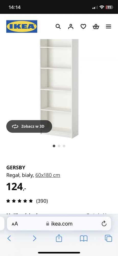 Regał Ikea Gersby