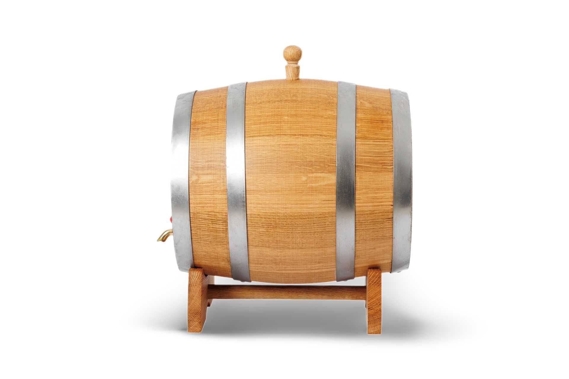 Dębowa beczka 10L na whisky bimber wino nalewki prezent (Atest PZH)