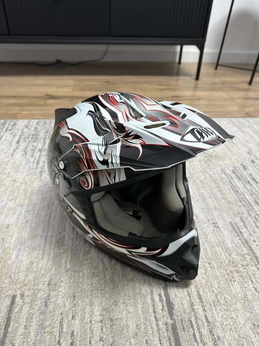 Kask motocyklowy cross bardzo dobry stan rozmiar L