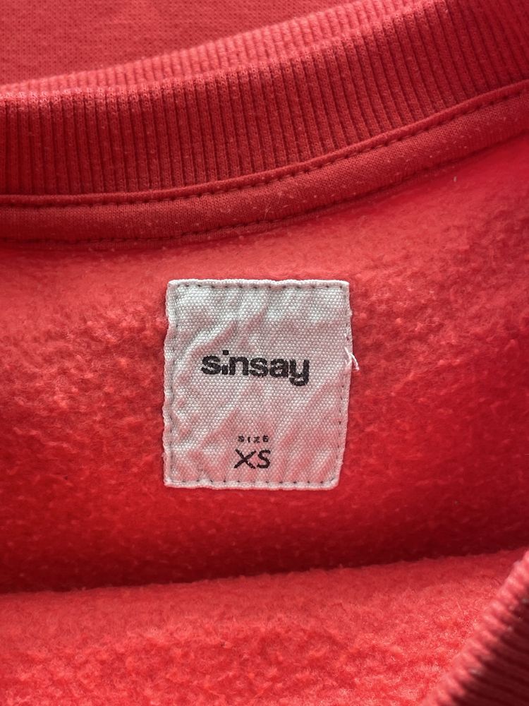 Bluzy dla przyjaciółek XS i M Sinsay matching różowe
