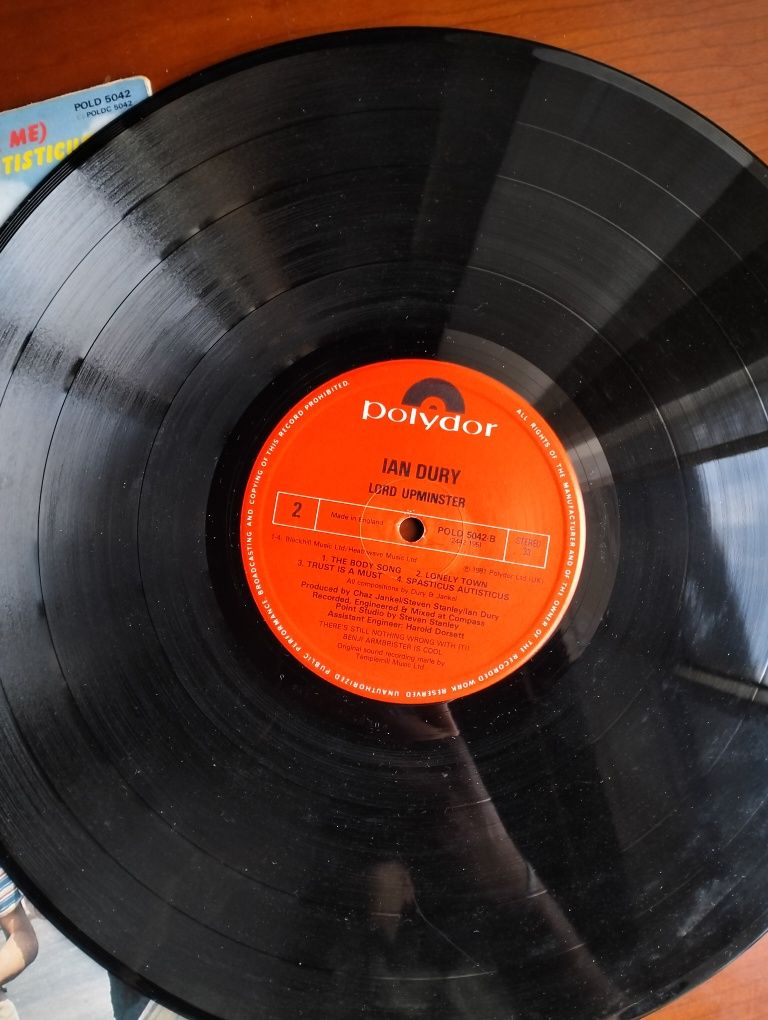 Disco de vinil LP Ian Dury - Lord Upminster