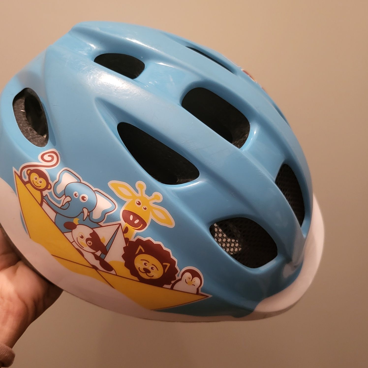 Kask rowerowy dziecięcy chłopięcy Decathlon,  B'Twin 46-53 cm