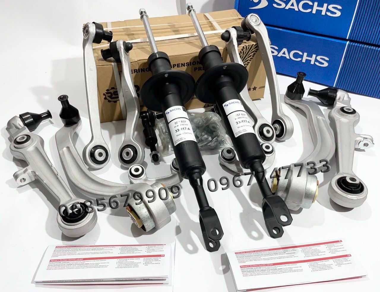 Комплект Важелів Raiso + Передні Стійки Sachs Audi A4 B6/Audi A4 B7