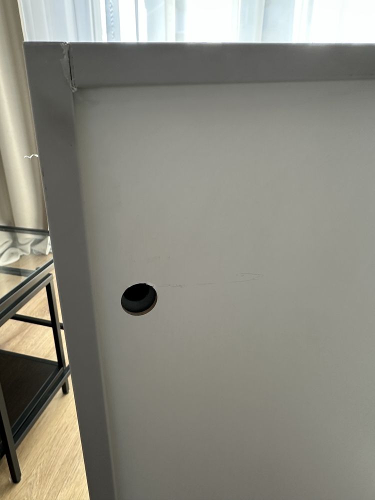 Szafka łazienkowa meble  Ikea szara z lustrem Godmorgon