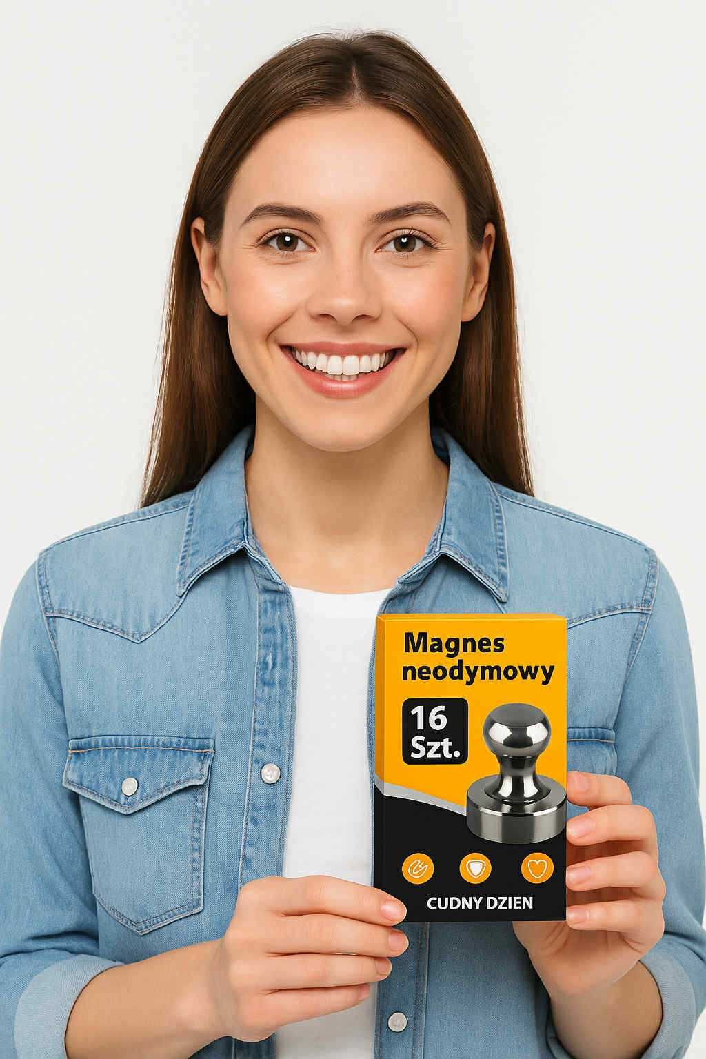 Mocne magnesy neodymowe 12x16 czarne – zestaw 16 szt lodówki i tablicy