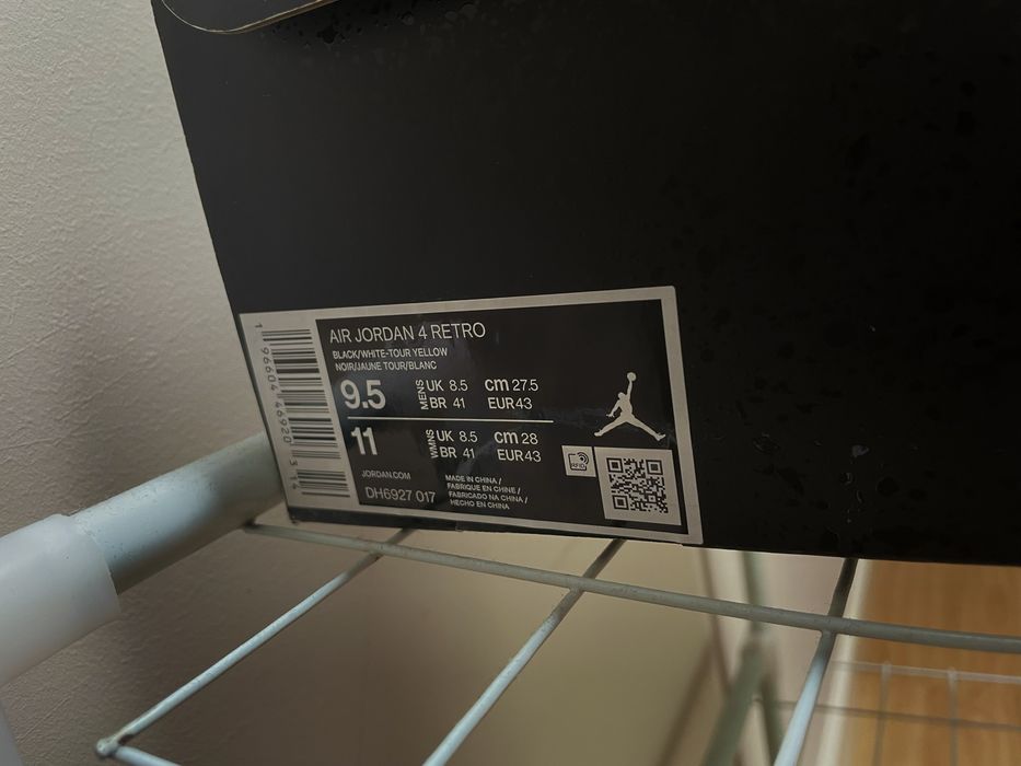 Air Jordan 4 Yellow Thunder Originais