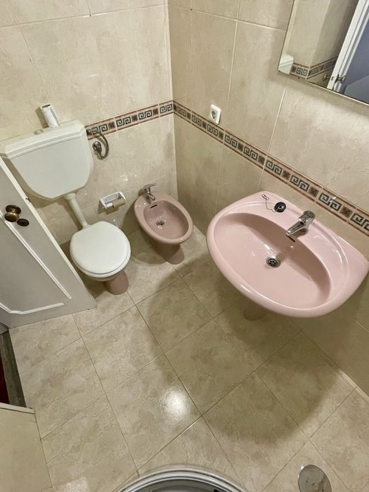 Sanita C/Autoclismo Exterior Bidê e Pia Rosa Queimado