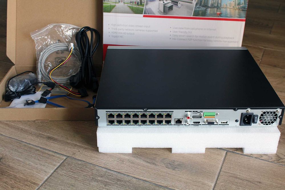 16 канальный POE видеорегистратор NVR Hikvision DS-7616NXI-K2/16P