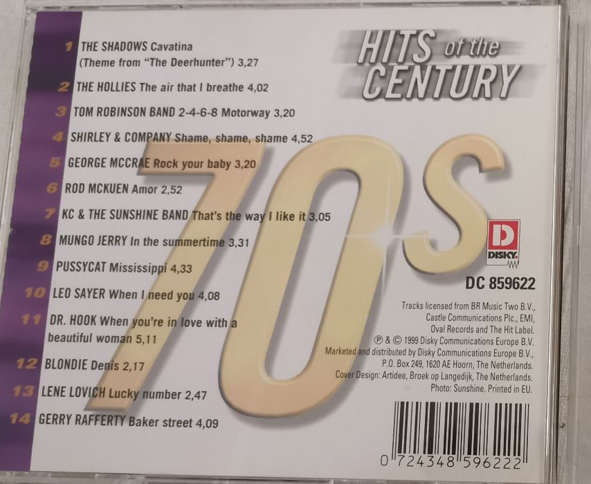 Hits Of The Century 70's (1999, CD)