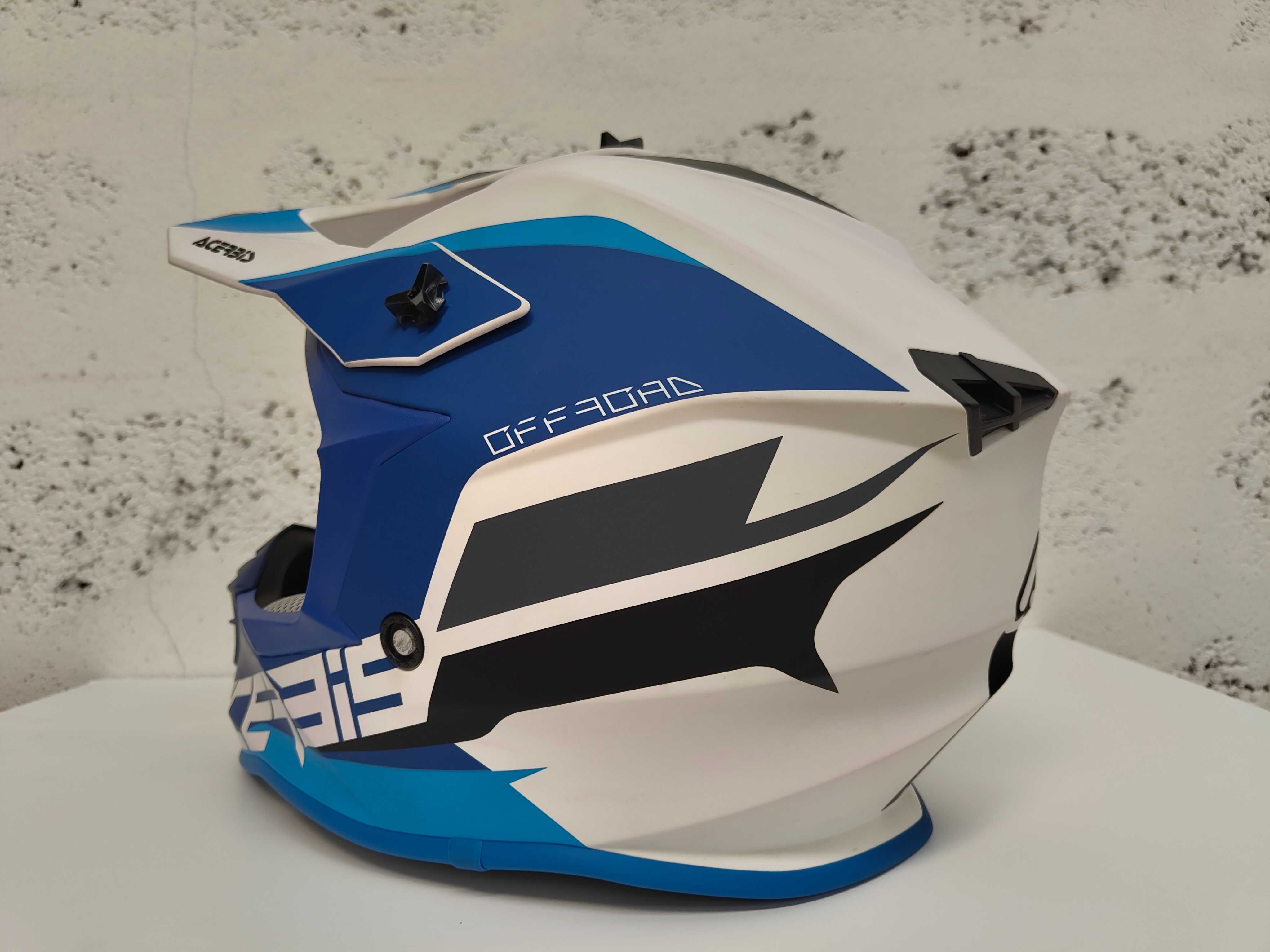 Capacete Acerbis Linear azul OffRoad XL - está novo!