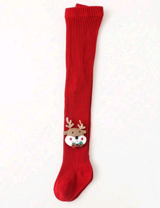 Grube świąteczne rajstopy 92/98