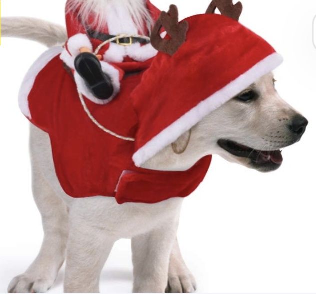 Idepet kostium Christmas pies z Mikołajem jadącym święta Boże Narodzen