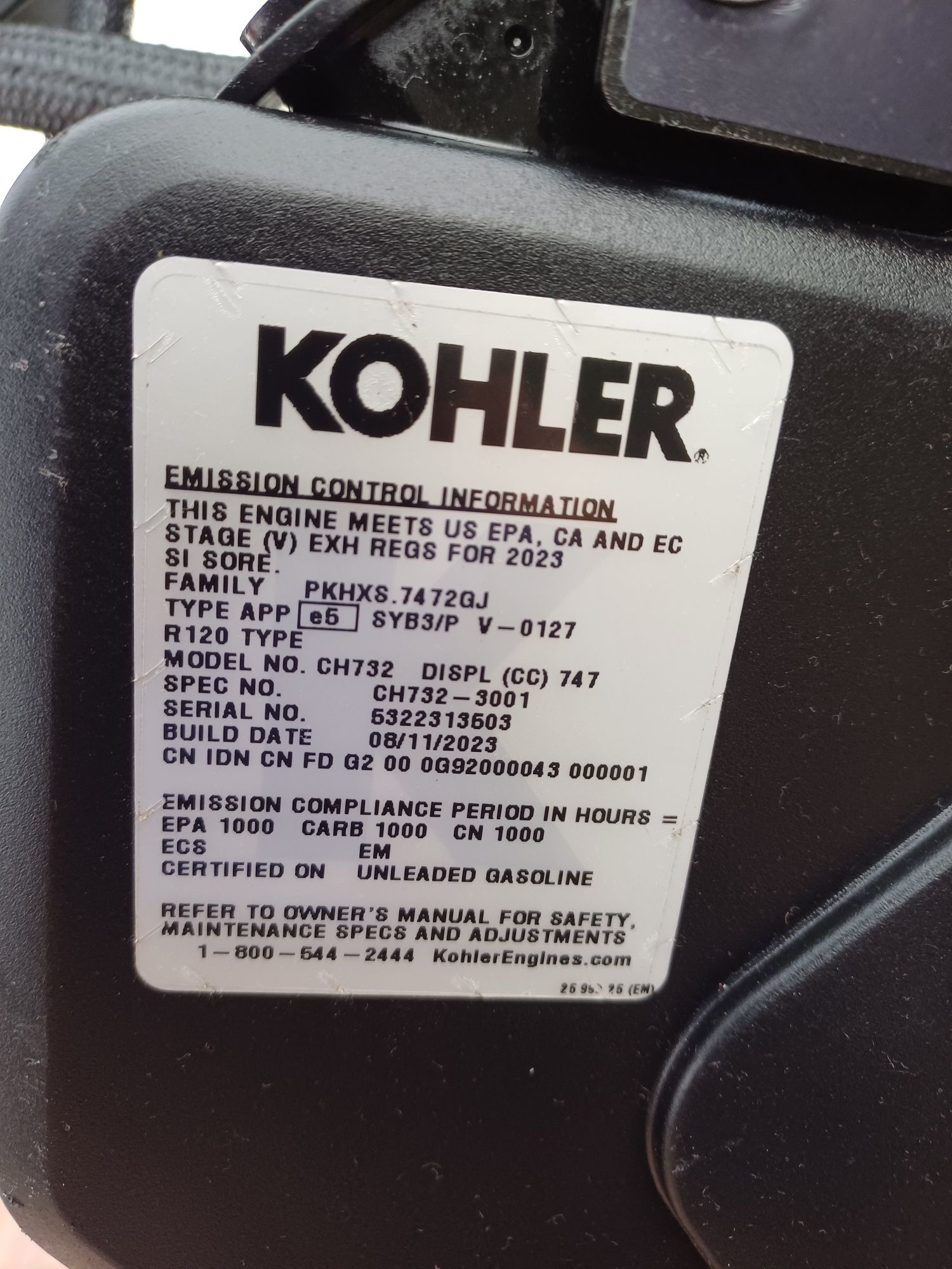Silnik kohler commnd pro 27 hp 2023 rok poziomy wał