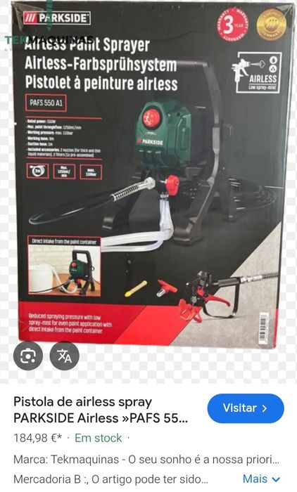 Pistola de pintura Parkside