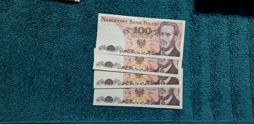 banknoty 100 zł  1988r