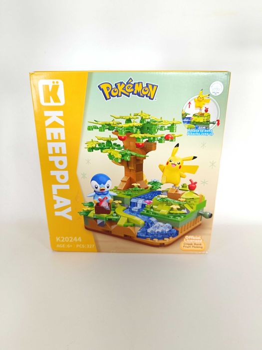 Klocki Pokemon Piplup i Pikachu diorama - kompatybilne