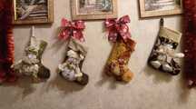 Подарункові Ексклюзивні Новорічні/Різдвяні чобітки/шкарпетки Handmade