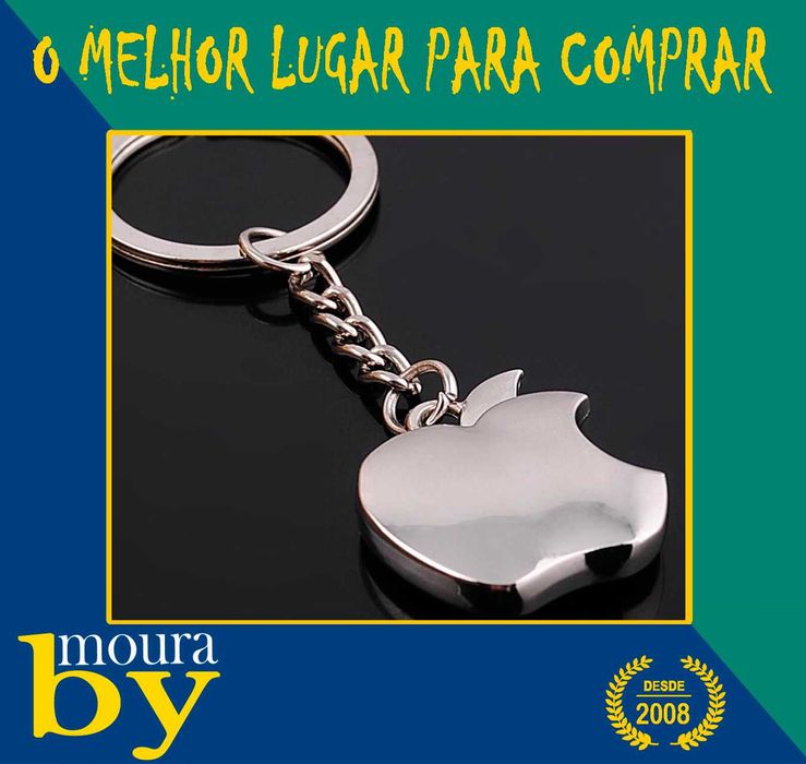 Porta chaves emblema Apple