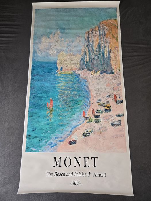 Bardzo duży plakat na płótnie PLAŻA MONET morze piasek art 140 x 70 cm