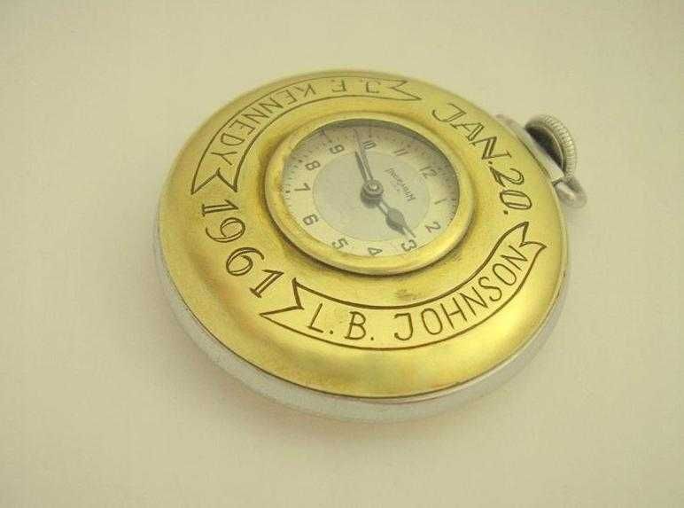 John F. KENNEDY watch Prezydent USA 1961 r. BIAŁY DOM zegarek ANTYK