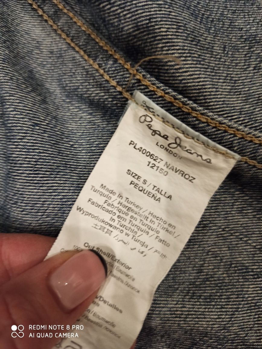 Kamizelka jeansowa Pepe Jeans ćwieki S