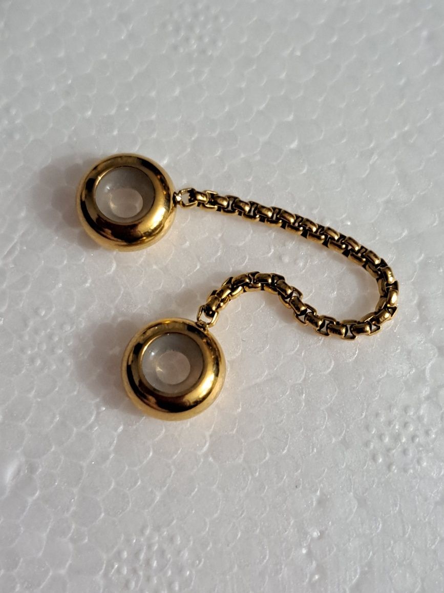 Charms łańcuszek zabezpieczający zloty - stal chirurgiczna 316l.