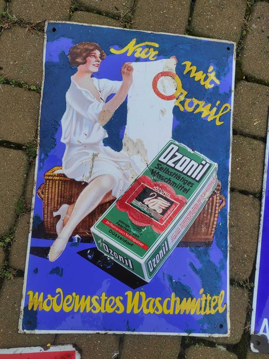 Stary szyld niemiecki Ozonil