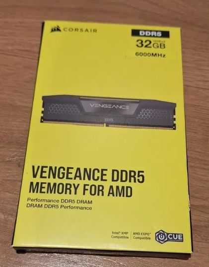 Corsair Vengeance, DDR5, 32GB (2x16GB), 6000MHz, CL36 nowe