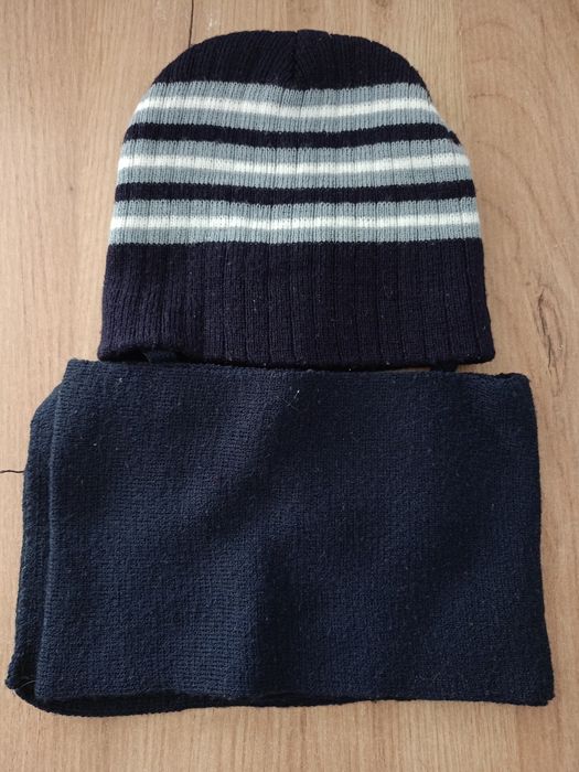 Czapka zimowa chłopięca + szalik rozm.2/4 lata