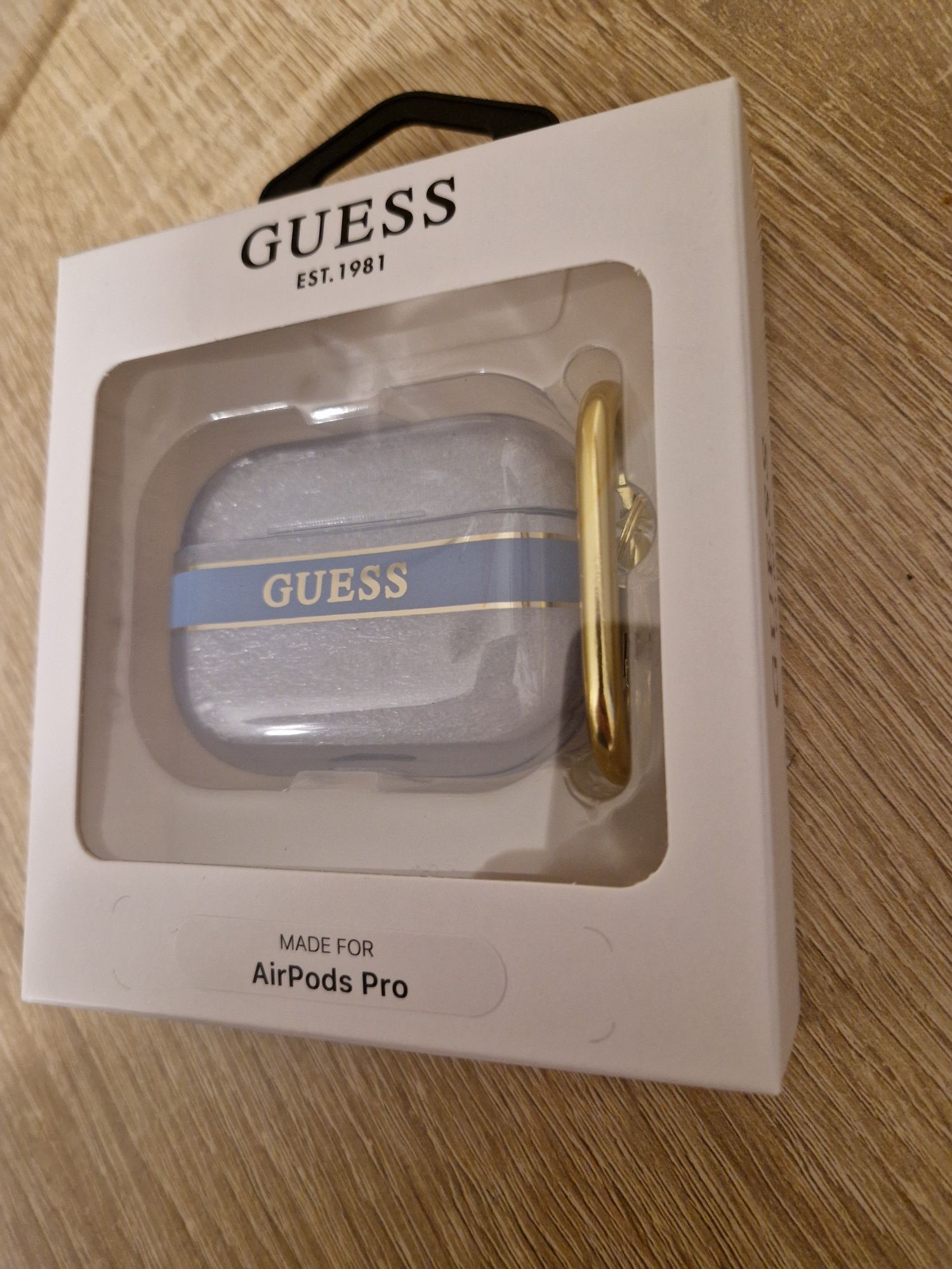 Oryginalne Etui GUESS Strap Collection do Airpods Pro cover