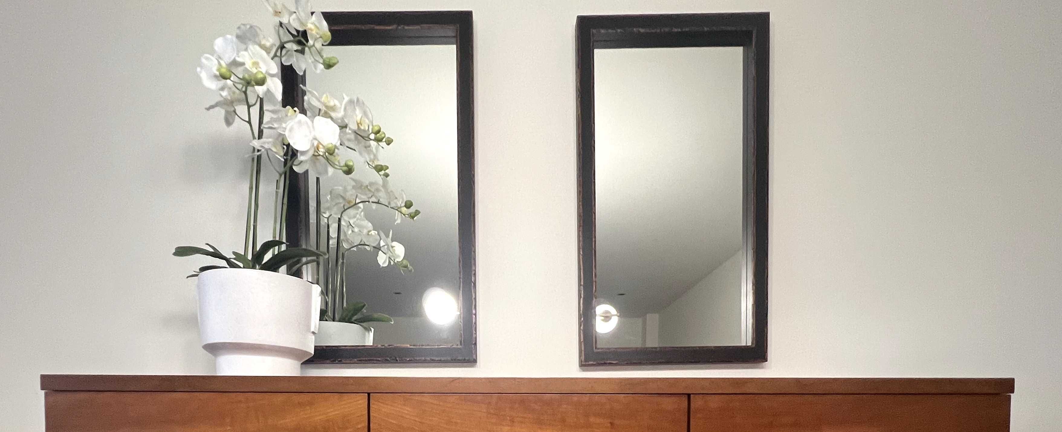 Espelhos decorativos com moldura