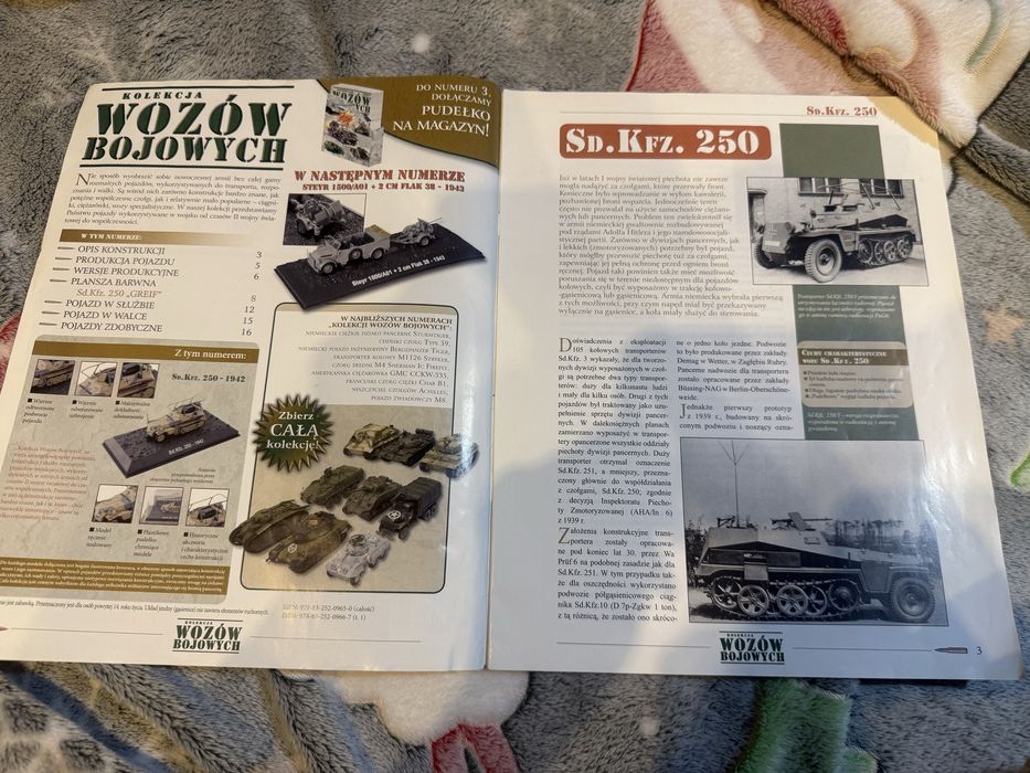 Kolekcja Wozów Bojowych #1 - Transporter Sd.Kfz. 250 (Pojazd Rommla)