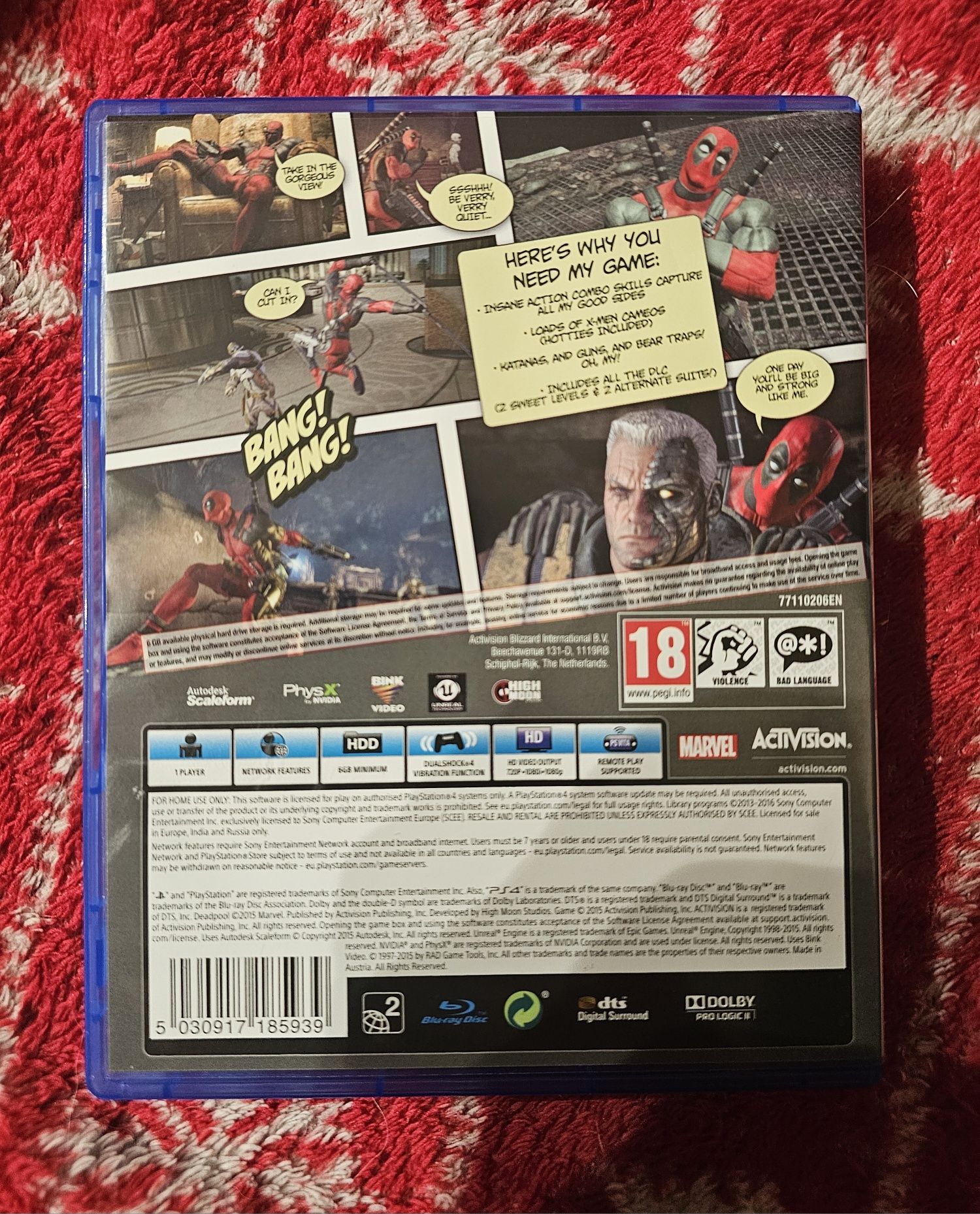 Gra Deadpool ps4/ps5 unikat