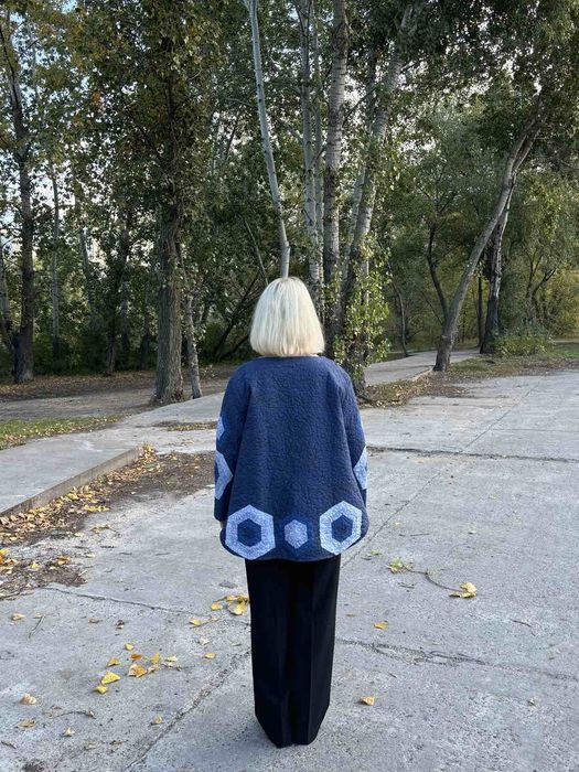 Жакет печворк, хендмейд стьобаний.