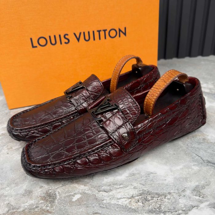 Louis Vuitton Monte Carlo Alligator мокасини зі шкіри крокодила 43 EUR